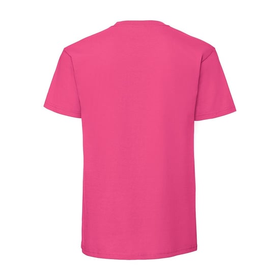 Fruit Of The Loom Mens Ringgesponnen Premium Tshirt (Fuchsia) - Image 2