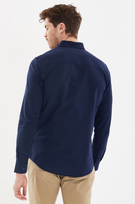 Blue 2-Pack Oxford Cotton Long Sleeve Shirts