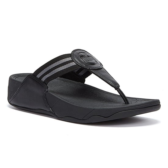 Fitflop Walkstar Webbing teenslippers voor dames - (Zwart) - Image 4