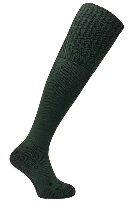 Mens Thick Over the Knee Padded Sole Wool Blend Thermal Hiking Socks - Image 1