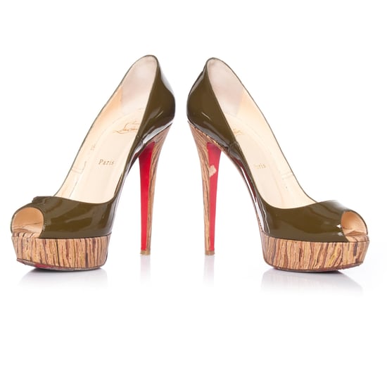 Banane khaki platform pumps - Image 4