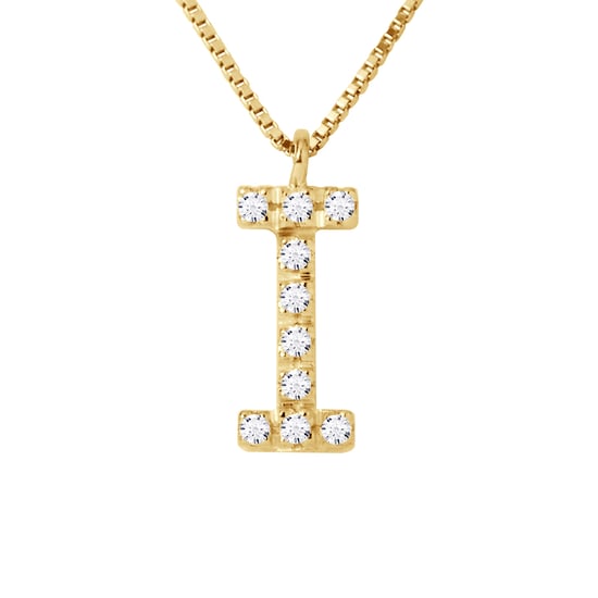 DIADEMA - Necklace with Diamonds - I - Yellow Gold - Chaine Véntienne
