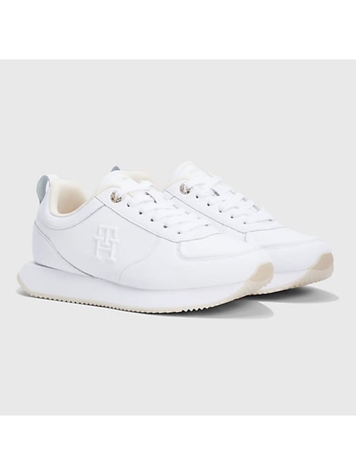 Tommy Hilfiger Sneakers Casual Leren Runner Wit - Image 1