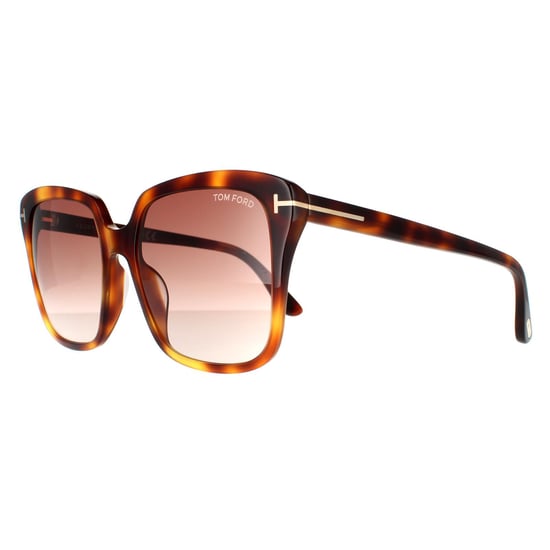 Tom Ford Rectangle Womens Blonde Havana Brown Gradient Sunglasses - Image 2