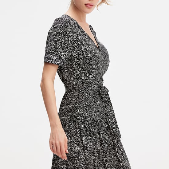 Liberty print cross-heart dress
