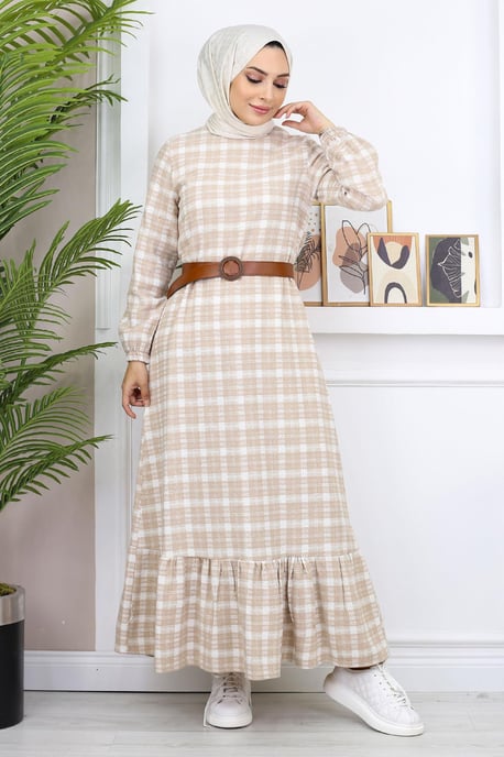 Ruffled Hijab Dress