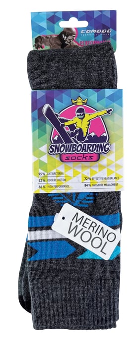 COMODO - Tekniska snowboardstrumpor för män och kvinnor - knähöga, långa strumpor för utomhusbruk - Image 2