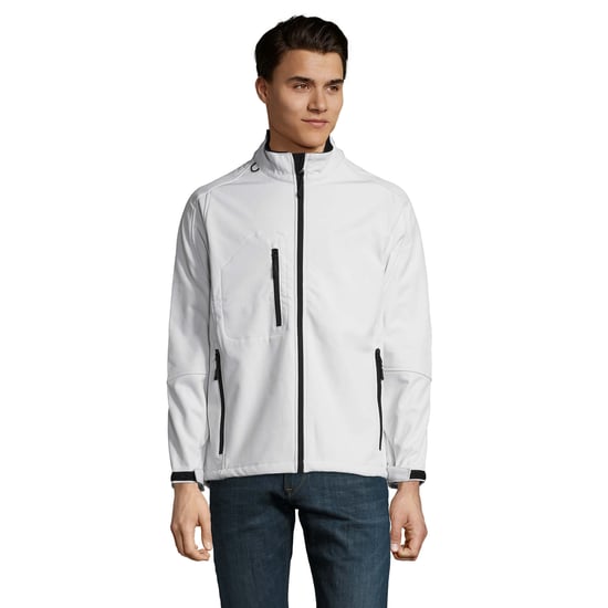 SOLS Heren Relax Soft Shell Jas (Wit) - Image 1
