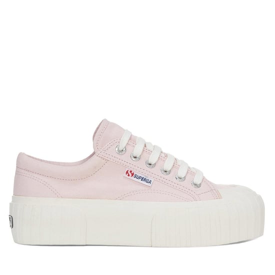 Superga Womens/Ladies 2631 Stripe Platform Trainers (Pinkish/Avorio) - Image 1