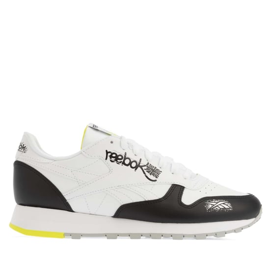Men's Reebok Classic Leather Shoes in White Black