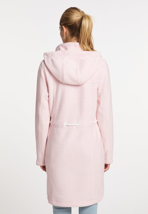 ICEBOUND Knitted fleece coat women old pink melange - Image 3