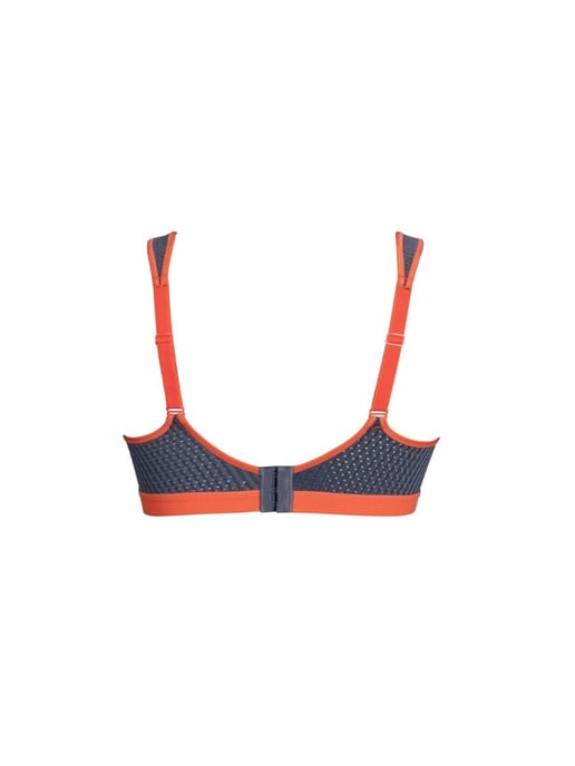 Dynamix Star Sports Bra Anthracite/Fiesta
