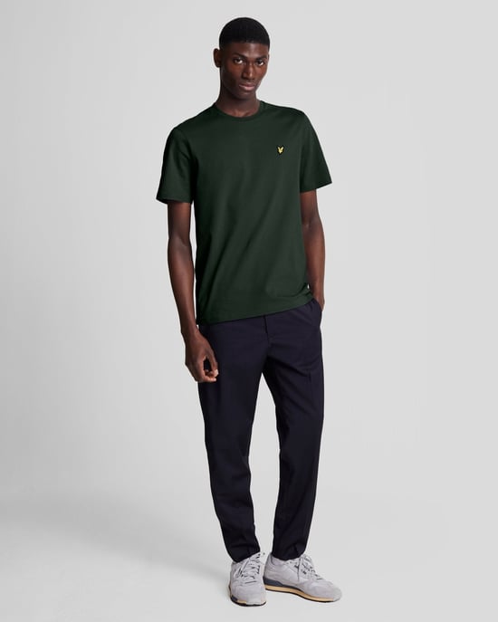 Mens Plain T-Shirt in Green - Image 2
