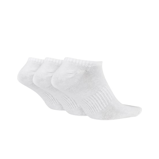Nike SX7678 Unisex Everyday Lightweight Training No Show Socks White 3 Pair