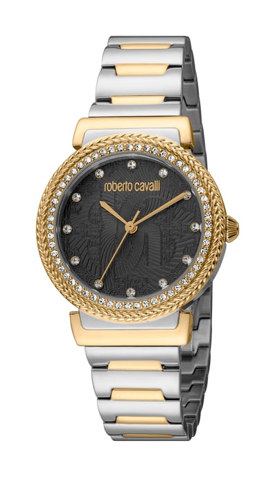 RC5L039M0095 Roberto Cavalli Women Quartz Stainless Steel Black 5 ATM 32 mm