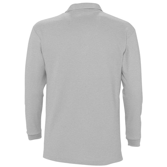 SOLS Heren-Winter II Poloshirt met lange mouwen van Piqué katoen (Grijze Mergel) - Image 2