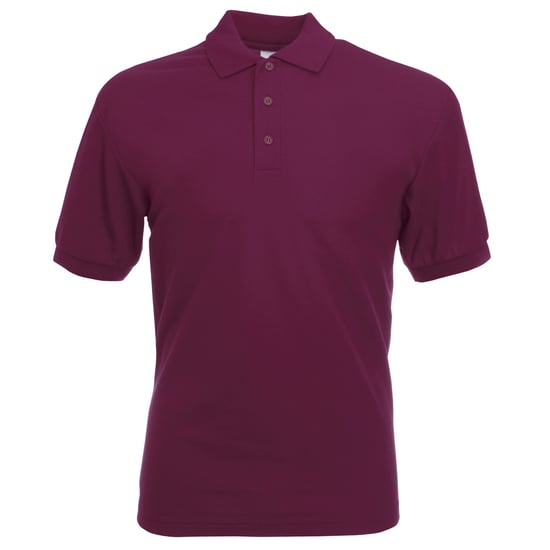 Fruit Of The Loom Heren 65/35 Pique Poloshirt Korte Mouwen (Bordeaux) - Image 1