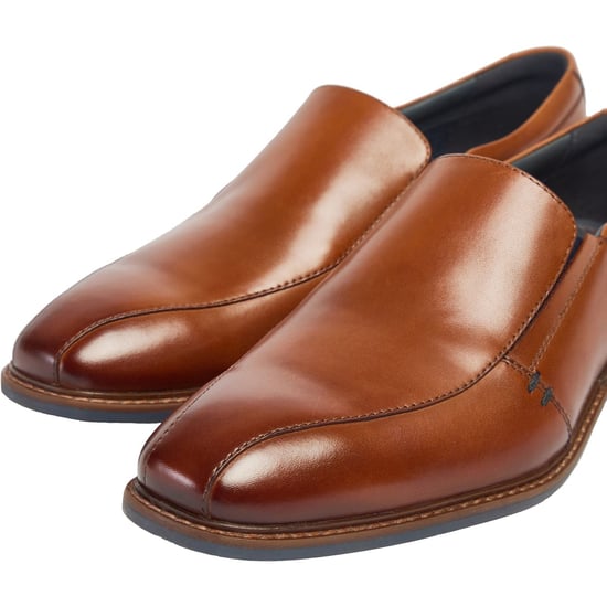 Pod Spear Leather Cognac Slip-On skor för män - Image 6