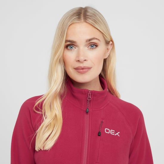 OEX Women's Ardmore Full Zip Fleece with Chest Pocket, Warm & Lightweight Mid-layer