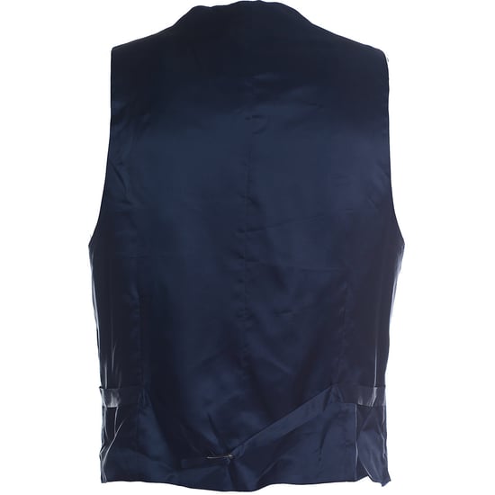 Men's Hackett Mayfair Birdseye Windowpane Waistcoat in Navy - Image 2
