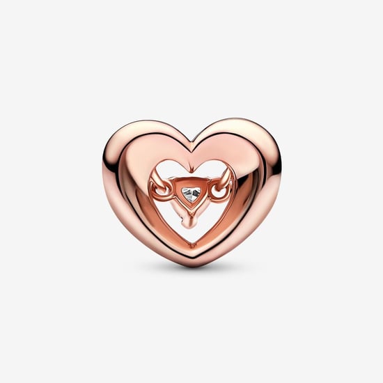 Pandora 'Radiant Heart' Women's Gold Plated Metal Charm - Rose 782493C01