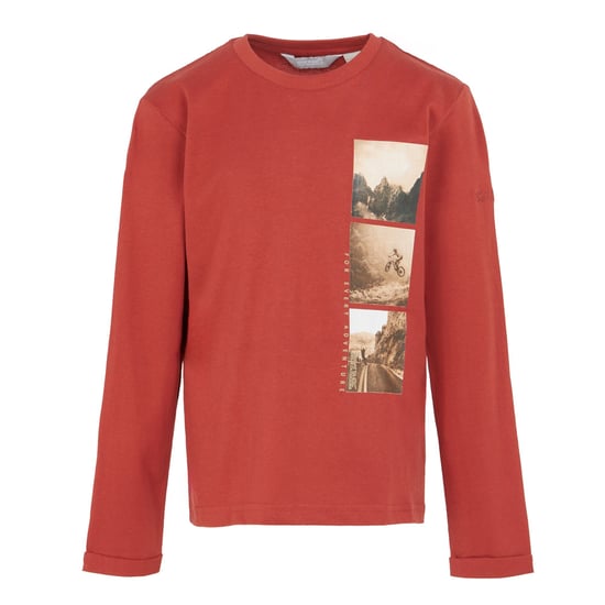 Regatta Childrens/Kids Wenbie III Photo Split Long-Sleeved T-Shirt (Red Ochre)