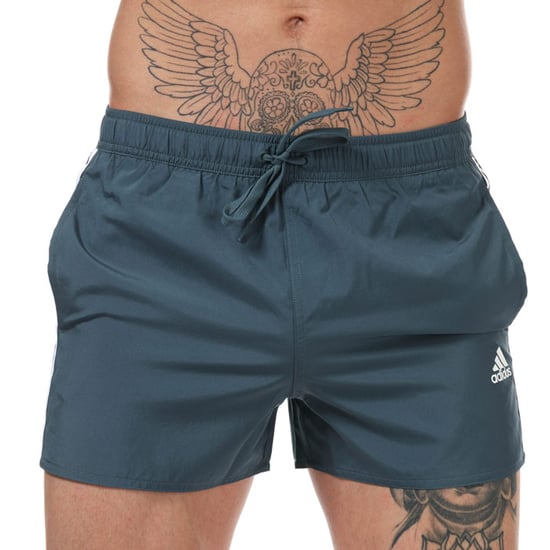 Men's adidas 3-Stripes CLX Swim Shorts in Petrol