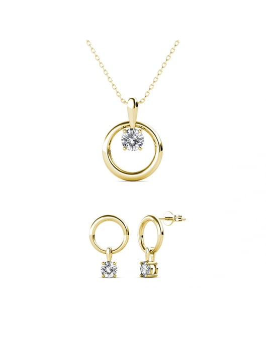 Octavia Set - Guld och kristall - Image 1