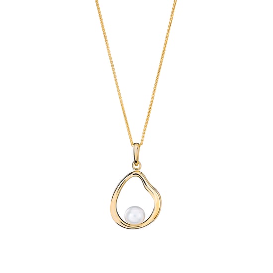 Orphelia 'Baptiste' Dames 925 Sterling Zilveren Ketting met Hanger - Goud ZH-7507/G - Image 1