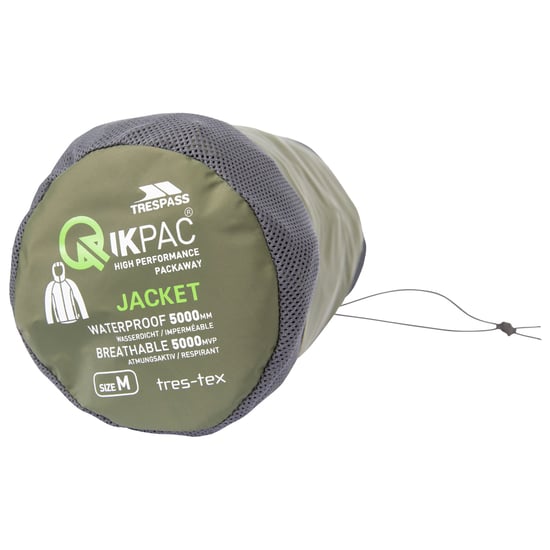 Trespass Adults Unisex Qikpac Packaway Waterproof Jacket (Moss)