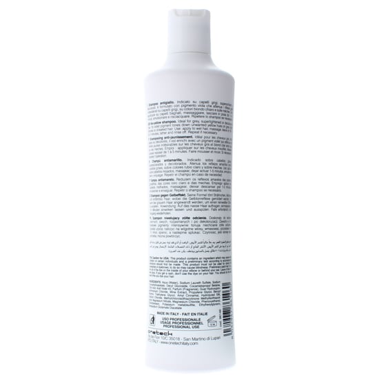 Fanola No Yellow Shampoo 350ml Ideal For Grey Superlightened Or Decoloured Hair