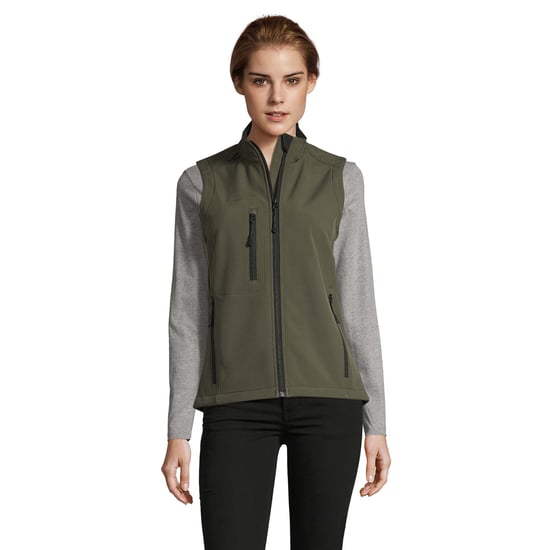 SOLS Dames/dames Rallye Soft Shell Bodywarmer Jacket (Donkergroen) - Image 5