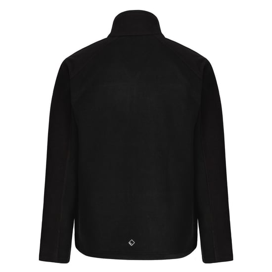 Regatta Great Outdoors Mens Hedman II Two Tone Full Zip Fleece Jacket (Black/Black)