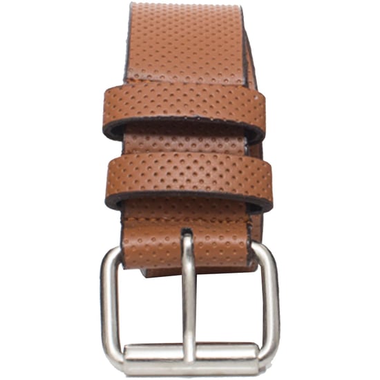 Kruze Mens Tan Embossed Leather Belt - Image 1