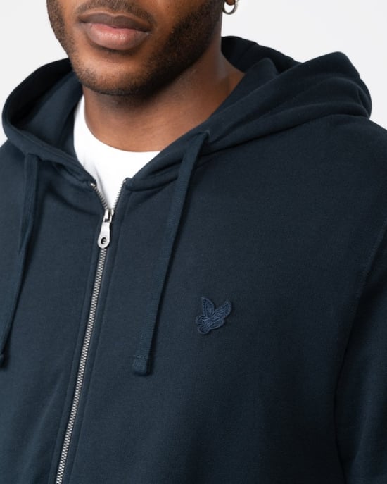 Lyle & Scott Tonal Eagle Heren Volledige Rits Hoodie - Image 2