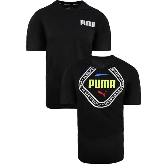 Puma Collective Triblend Mens Black T-Shirt - Image 3