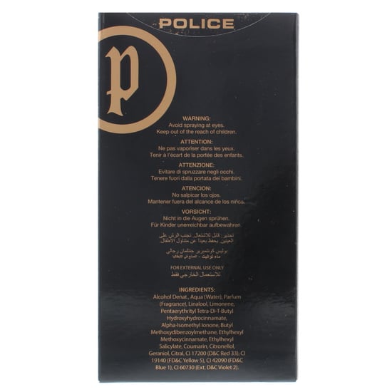 Police Gentleman Eau de Toilette 100ml Spray For Him