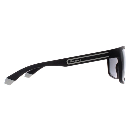 Polaroid Rectangle Mens Matte Black Grey Polarized PLD 2157/S