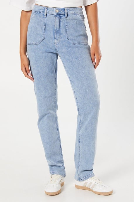 Tall Pocket Detail Mid Rise Slim Leg Jeans