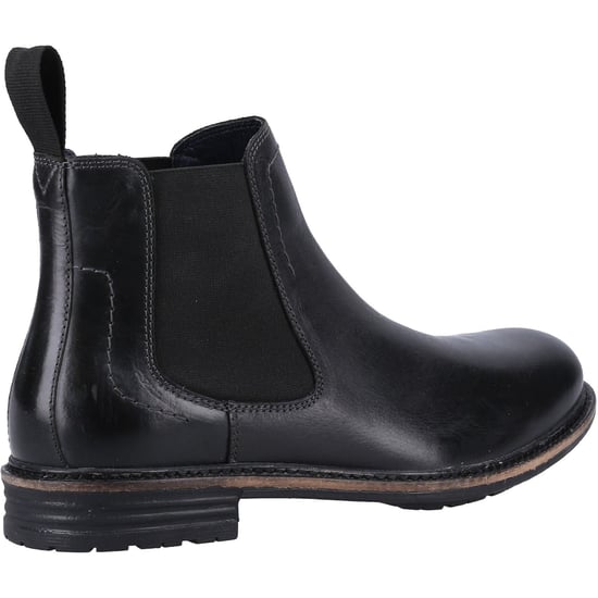 Hush Puppies Justin Chelsea Leather Men's Black Boots - Image 2