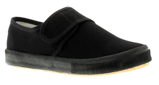 Younger Childrens School Plimsolls Pumps Touch Fastening black
