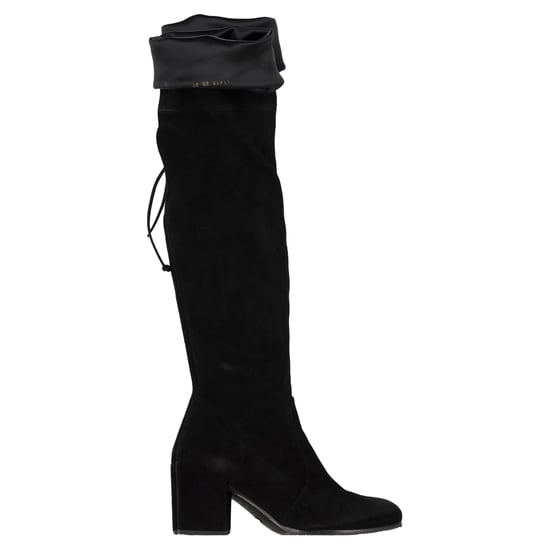 Stuart Weitzman Knee High Boots in Black Suede - Image 1