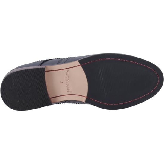 Hush Puppies Natalia Leather Women's Navy Brogues Shoes - Image 3