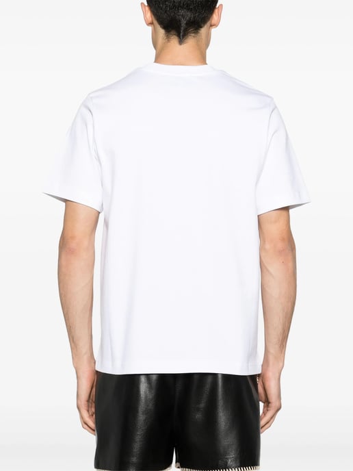 Casablanca Statue En Marbe Printed T-Shirt in White - Image 4
