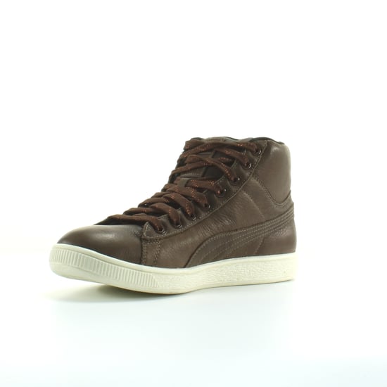 Puma Classic Mid GTX Brown Leather Mens Lace Up Trainers 357044 01
