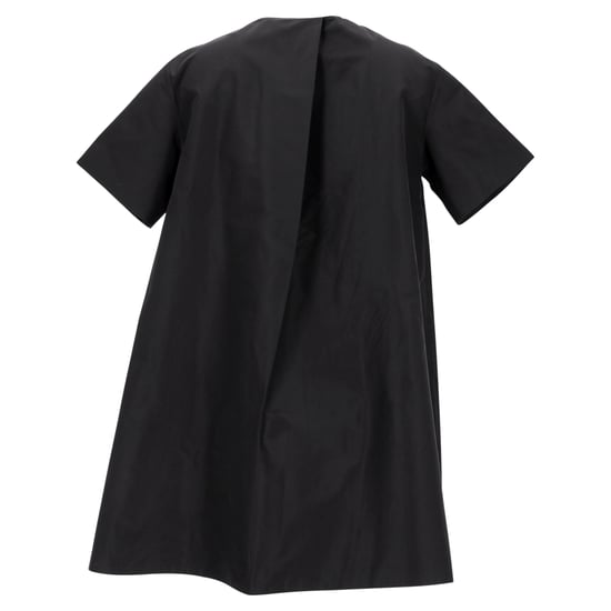 Jil Sander Pleated Mini Dress in Black Cotton - Image 3