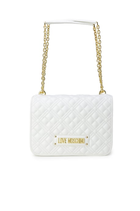 Love Moschino Women's  Handbag with Clip Fastening in White