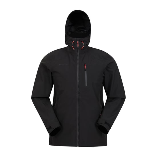 Mountain Warehouse Mens Bachill Three Layer Waterproof Jacket (Black) - Image 1