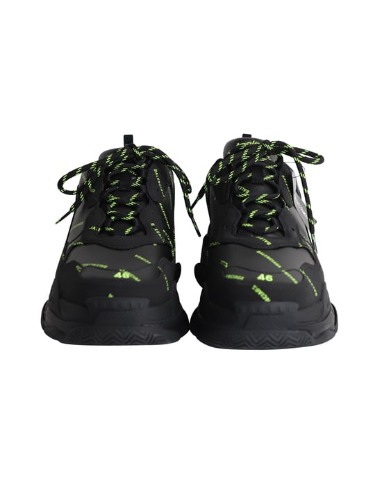 Balenciaga Triple S Allover Logo in Black Synthetic - Image 2