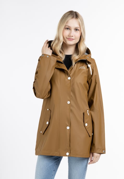 ICEBOUND rain jacket women dark sand - Image 2